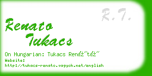 renato tukacs business card